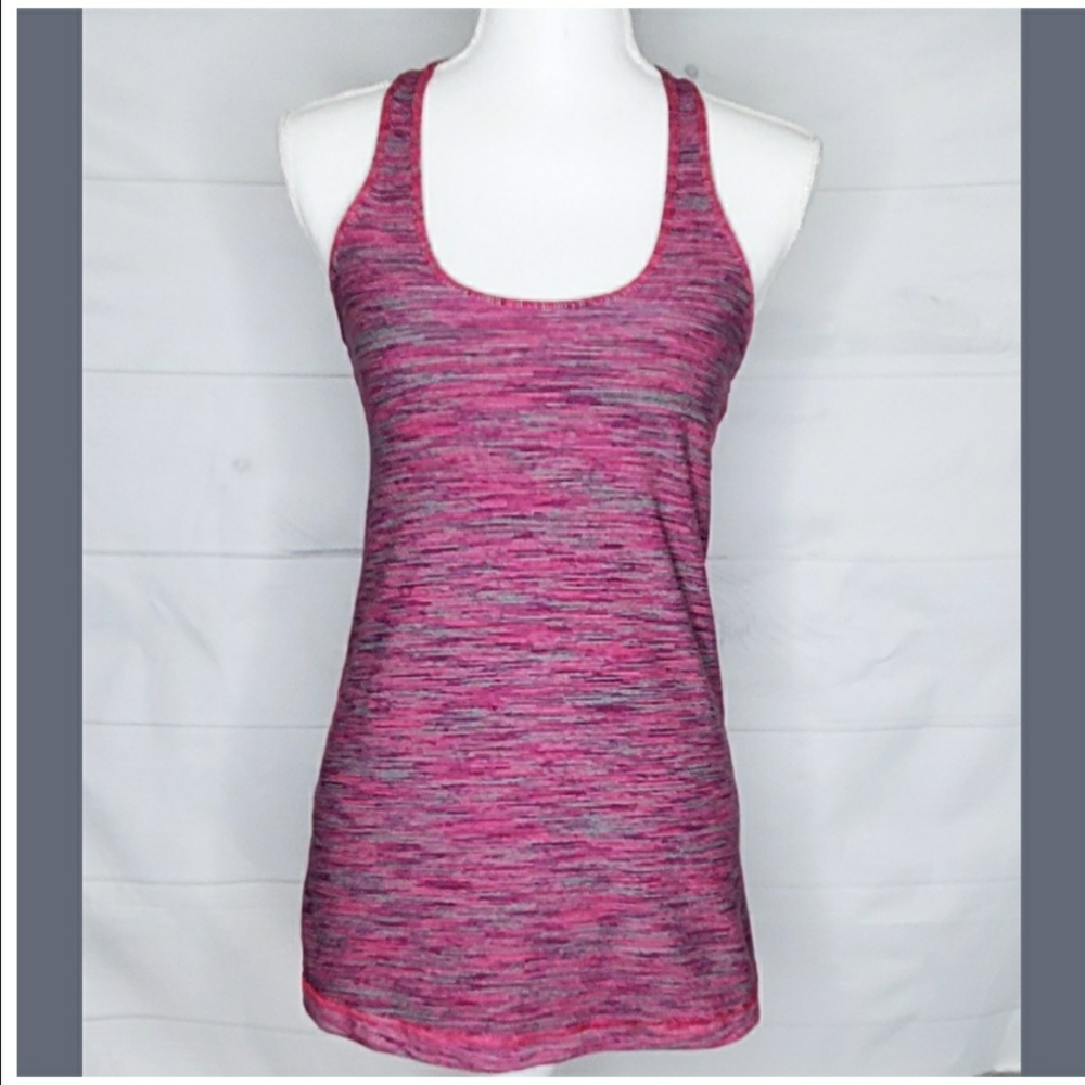 Lululemon Women's Pink Racerback Reversible Tank Top. Size 2